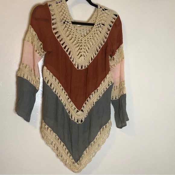 Rust And Blue Color Coverup Unbranded Small-Medium - Picture 1 of 5